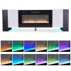 Living and Home Recessed Electric Fireplace TV Stand with Remote Control