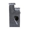 Living and Home Outdoor Solar-Powered Water Fountain Rockery Decor with LED Light, Cascading Stone Effect Water Feature