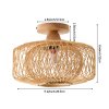 Living and Home E27 Bamboo-woven Ceiling Light