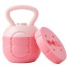 Living and Home 10kg Strength Training Soft Kettlebell with Non-Slip Handle, Pink
