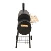 Living and Home Portable Outdoor Charcoal BBQ Grill with Offset Smoker