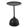 Living and Home Modern Small Round Metal Side Table 39cm Dia