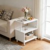 Living and Home 3-Tier S-shaped Wooden Side Table