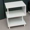 Living and Home 3-Tier S-shaped Wooden Side Table