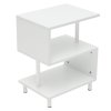 Living and Home 3-Tier S-shaped Wooden Side Table