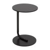 39cm Dia C-Shaped Side Table, Black