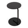 39cm Dia C-Shaped Side Table, Black