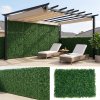 Living and Home 6Pcs Decorative Artificial Boxwood Panels for Indoor Outdoor 40x60cm