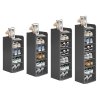 Living and Home 5/6/7/8-Tier Entryway Shoe Rack Shoe Storage Cabinet in Black