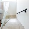 Living and Home 1/1.5/2/3M Matte Black Industrial Pipe Stair Handrail, 32mm Diameter Galvanized Steel Wall Mount Stair Rail with Complete Installation Hardware Kit for Indoor Steps
