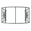 Living and Home Black Garden Metal Arch, 115cm W x 56cm D x 231cm H