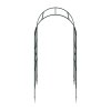 Living and Home Black Garden Metal Arch, 115cm W x 56cm D x 231cm H
