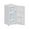 51L Freestanding Top Freezer Fridge with Adjustable Shelves, Bottle Storage Rack