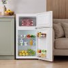 70L Freestanding Top Freezer Fridge, White