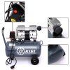 Living and Home 25L Air Compressor, Oil Free, 8CFM/115psi, Electric 2.5HP 230v Direct Drive, Low Noise Air Compressor for Tire Pumping, Car Grooming, Home Spray-Painting, Nailing, Grey
