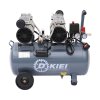 50L Air Compressor, Oil Free, 9.6cfm, 3.5HP/2.6kw, 115psi/8bar, Low Noise, Maintenance Free Compressor with 2 Pressure Gauges for Tire Pumping, Car Grooming, Home Spray-Painting, Nailing, Grey