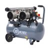 50L Air Compressor, Oil Free, 9.6cfm, 3.5HP/2.6kw, 115psi/8bar, Low Noise, Maintenance Free Compressor with 2 Pressure Gauges for Tire Pumping, Car Grooming, Home Spray-Painting, Nailing, Grey