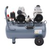 50L Air Compressor, Oil Free, 9.6cfm, 3.5HP/2.6kw, 115psi/8bar, Low Noise, Maintenance Free Compressor with 2 Pressure Gauges for Tire Pumping, Car Grooming, Home Spray-Painting, Nailing, Grey