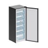 175L Black Upright Freezer