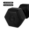 Living and Home Pair of 10KG Hex Dumbbells with Non-slip Grip