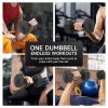 Living and Home Pair of 10KG Hex Dumbbells with Non-slip Grip