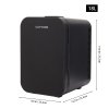 18L Dual-Use Mini Refrigerator with Handle, Mini Fridge, Black