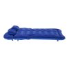 Living and Home Portable Car Air Mattress with Pillows and Inflation Pump, Blue