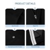 Living and Home Casual Belted Trousers with Side Pockets, Black