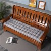 Living and Home Comfortable 8cm Thick Lounge Cushion, Thick Chair Pads, Bench Cushion, Sun Lounger Rocking Cushion, Grey, 48cm W x 170cm D x 8cm H