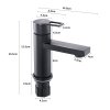 Living and Home Bathroom Tap Basin Mixer with Single Lever