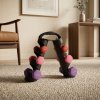 Living and Home 0.5/1/1.5KG Fitness Dumbbells Home Hand Weights Set with Storage Stand