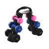 Living and Home 1/2/3 KG Fitness Dumbbells Home Hand Weights Set with Storage Stand