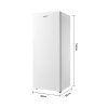 160 Litre Freestanding Upright Freezer, Low Noise, White