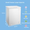 143L Freestanding Chest Freezer with Digital Temperature Control, White