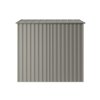 Living and Home 6.36 x 3.97FT Pent Roof Metal Garden Storage Shed with Lockable Sliding Doors, Matte Grey Sparkling