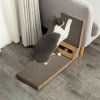 Corrugated L-shaped Cat Scratcher with Toys
