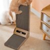 Corrugated L-shaped Cat Scratcher with Toys