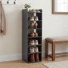7-Tier Narrow Tall Shoes Rack for Entryway, 42cm W x 26cm D x 104cm H