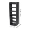 7-Tier Narrow Tall Shoes Rack for Entryway, 42cm W x 26cm D x 104cm H