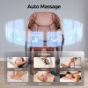 Living and Home Zero Gravity Full Body Massage Chair, PU Leather Electric Recliner with Back Heating, Bluetooth Speaker, Foot Rollers, Airbag Massage, USB Charging & Handheld Remote