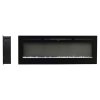 80 Inch Recessed & Wall Mounted Electric Fireplace with Remote, 12 Flame Colours