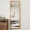 Rectangular Wood Framed Full Length Mirror, 160cm W x 50cm D