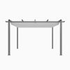Living and Home 13x10ft Aluminium Pergola with Retractable Roof