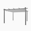 Living and Home 13x13ft Aluminium Pergola with Retractable Roof