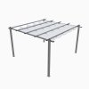 Living and Home 13x13ft Aluminium Pergola with Retractable Roof