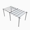 Living and Home 10x20ft Aluminium Pergola with Retractable Roof