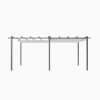 Living and Home 10x20ft Aluminium Pergola with Retractable Roof