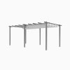Living and Home 10x20ft Aluminium Pergola with Retractable Roof