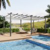 Living and Home 10x20ft Aluminium Pergola with Retractable Roof