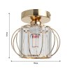 Metal Lantern Shape 1-Light Pendant Light